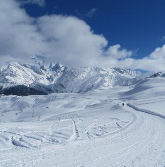 Skibus Les Contamines neige